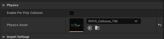 Post Process Physics Asset